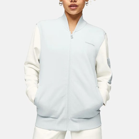 NWT Outdoor Voices Pickup Bomber Lightweight Sweatshirt Jacket - Picture 1 of 16
